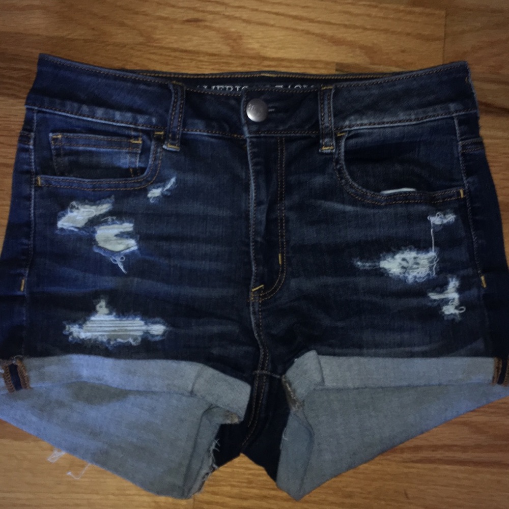American Eagle super stretch high rise jean shorts